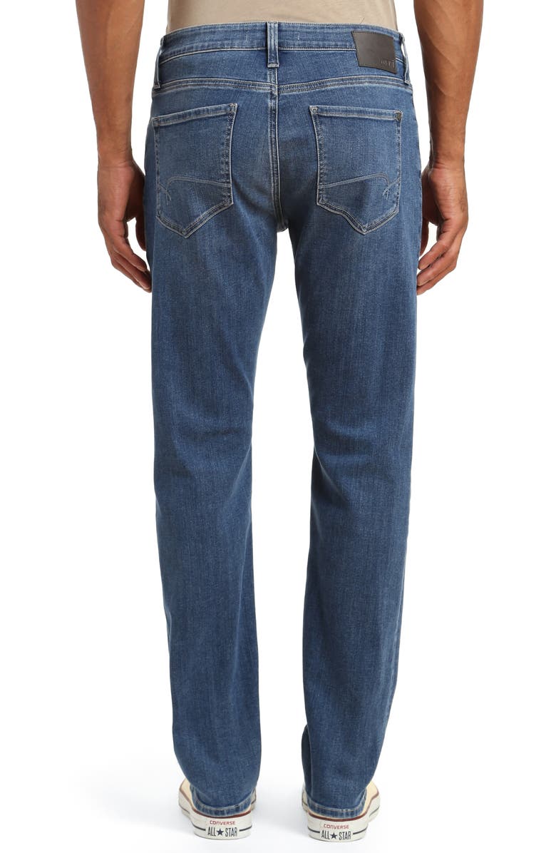 Mavi Jeans Zach Straight Leg Jeans, Alternate, color, Mid Ind Brushed Williamsburg