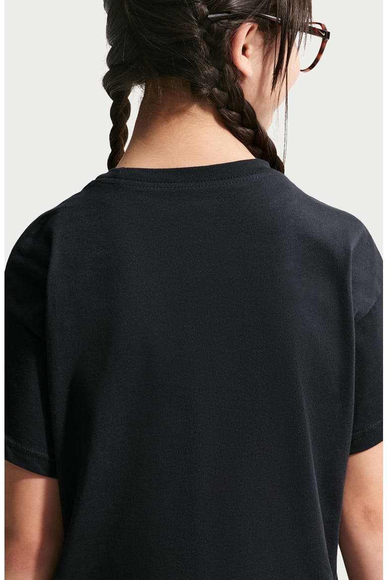 Kids' Sportswear Essentials Bloom Boxy T-Shirt, Alternate, color, BLACK/ PLATINUM TINT