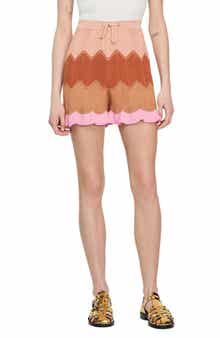 SANDRO Capucin Knit Shorts