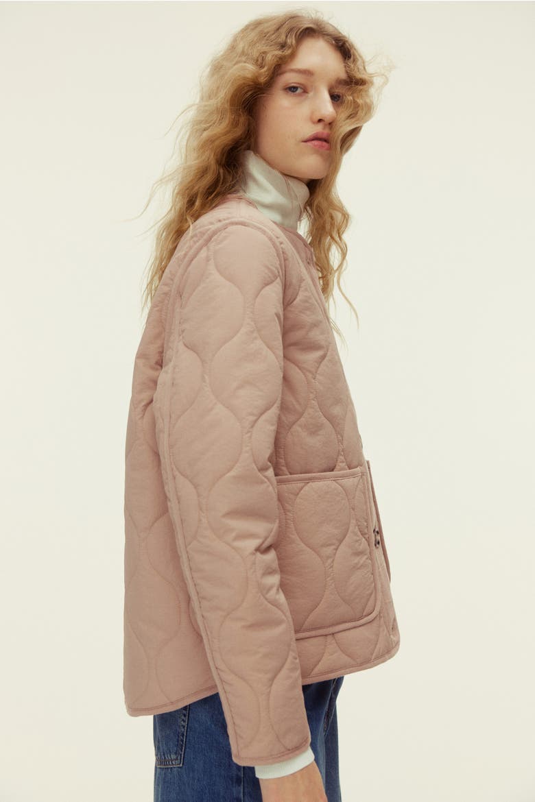 Quilted Jacket, Alternate, color, Beige