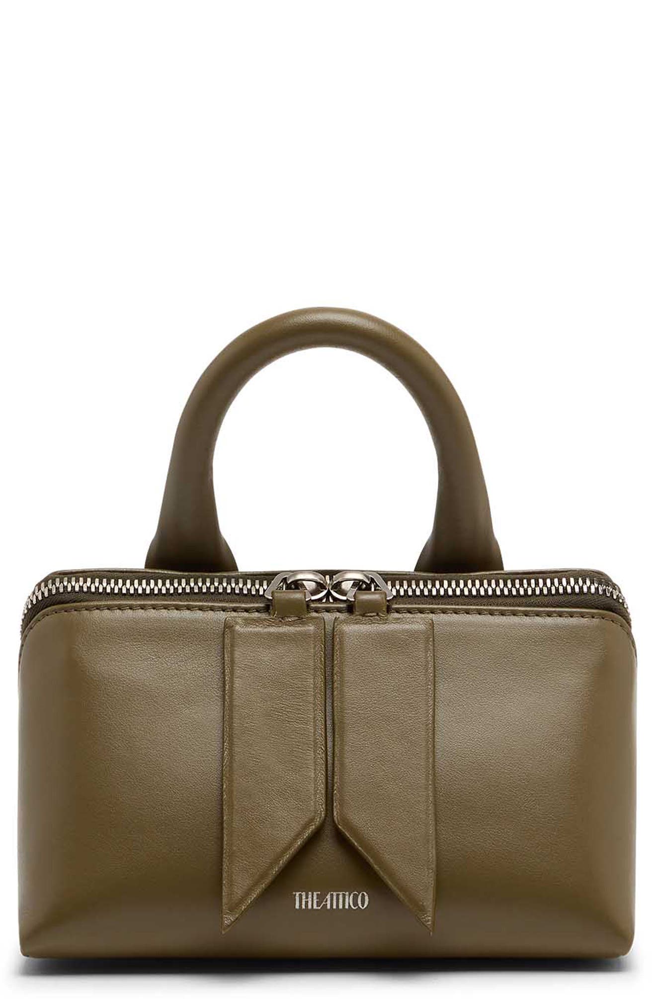 The Attico Friday Calfskin Leather Convertible Crossbody Bag, Main, color, 