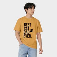 Simply Sage Market Best Cat Dad Ever Paw Garment Dyed T-Shirt