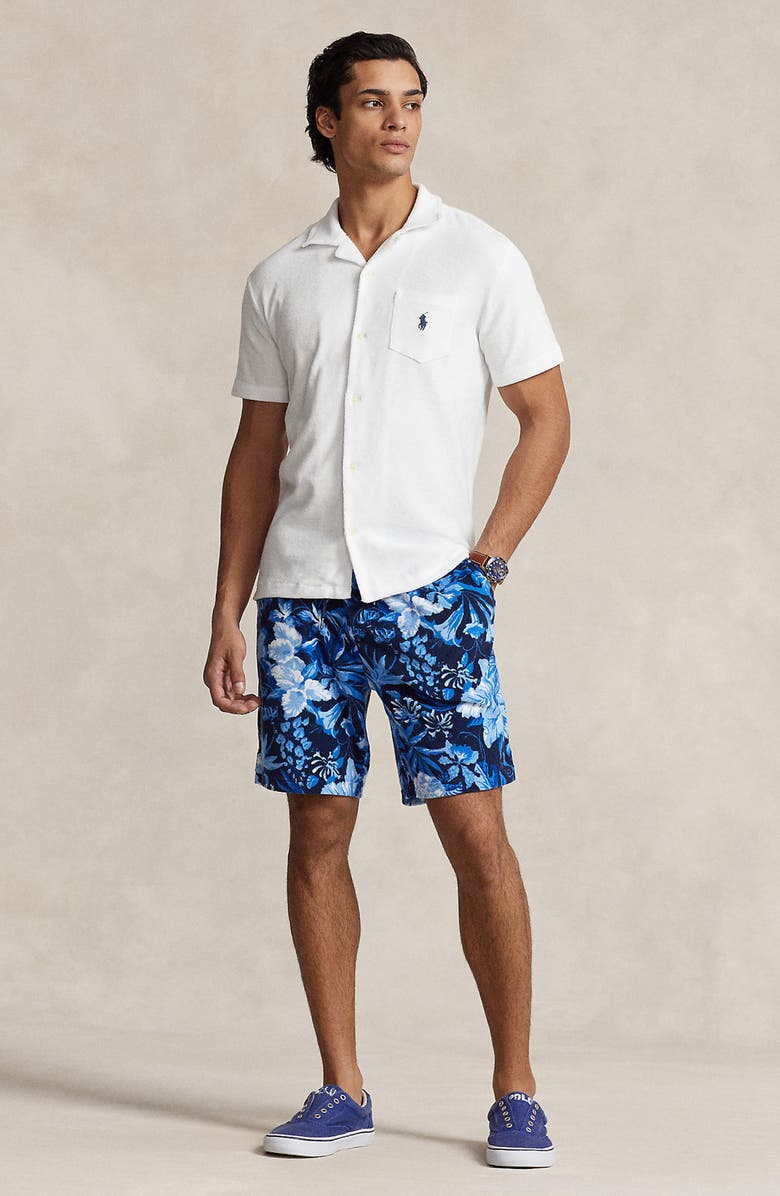 Polo Ralph Lauren Floral Stretch Terry Cloth Shorts, Alternate, color,
