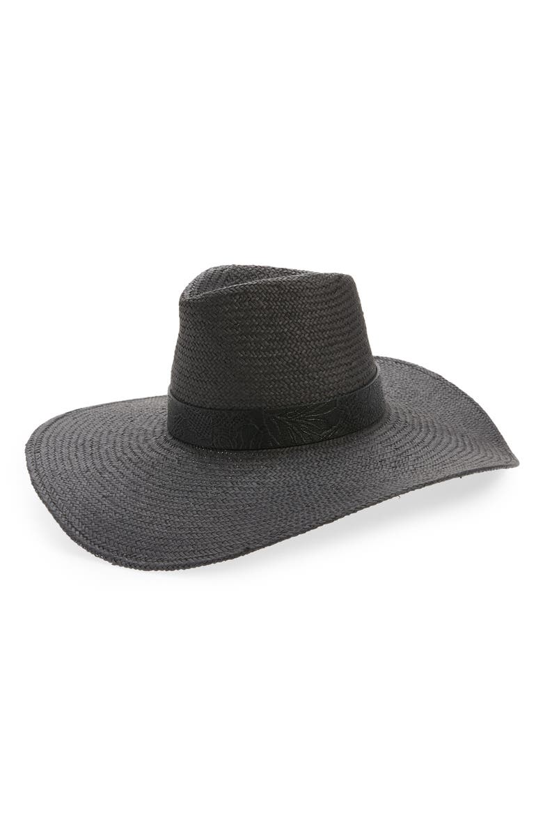 Treasure & Bond Wide Brim Straw Panama Hat, Main, color, 