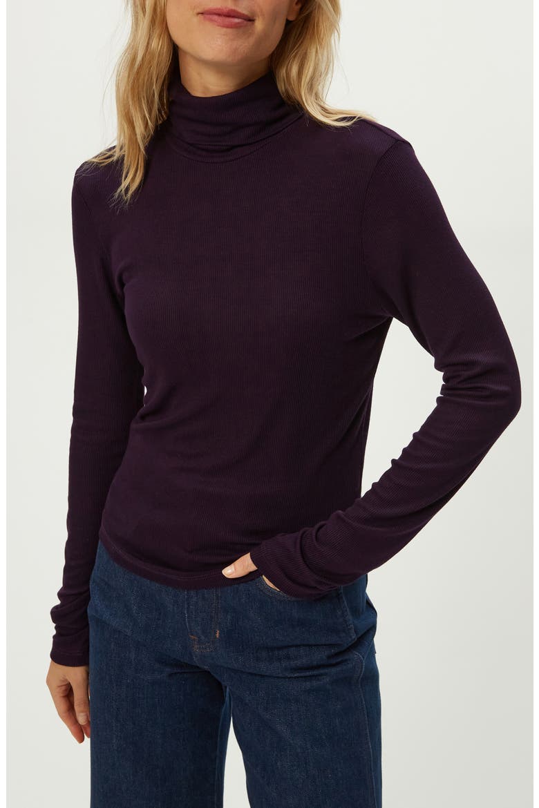 Tara Rib Turtleneck, Alternate, color, GLIMMER