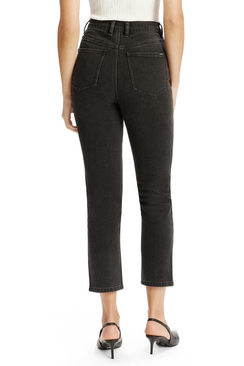 Heidi Straight Leg II Crop Jeans, Alternate, color, WASHED BLACK