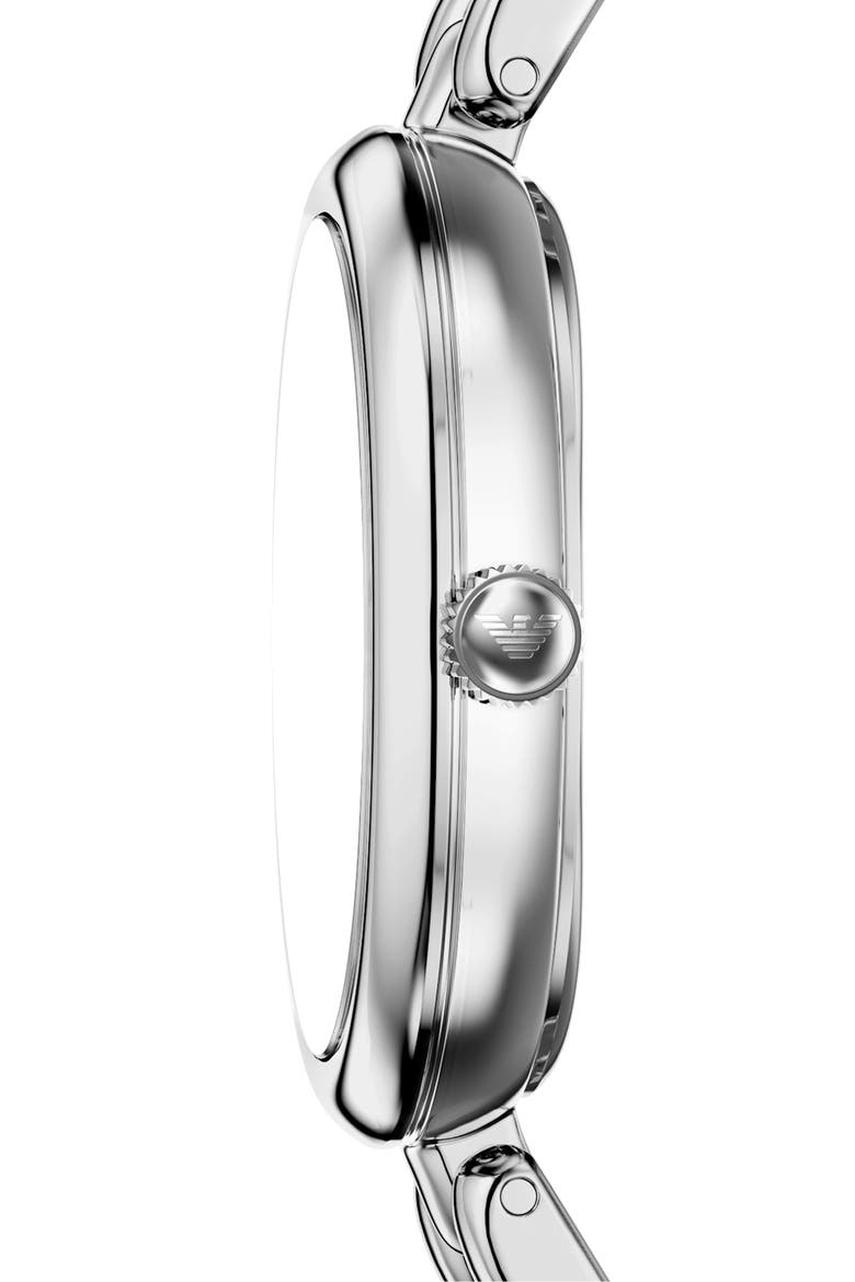 Small Sinfonia Mother-of-Pearl Bracelet Watch, 22mm x 28.2mm, Alternate, color, SILVER