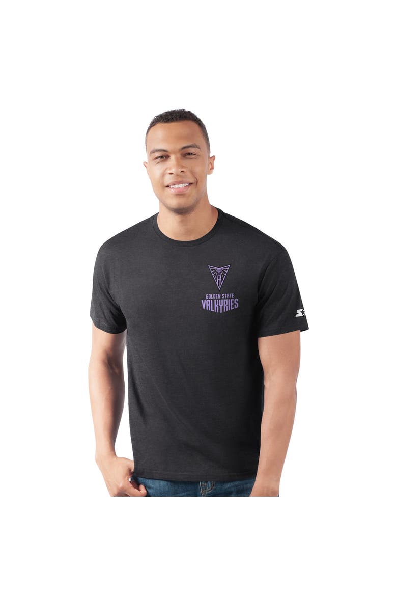 Men's Starter  Black Golden State Valkyries WNBA 30th Anniversary Prime Time T-Shirt, Main, color, Black