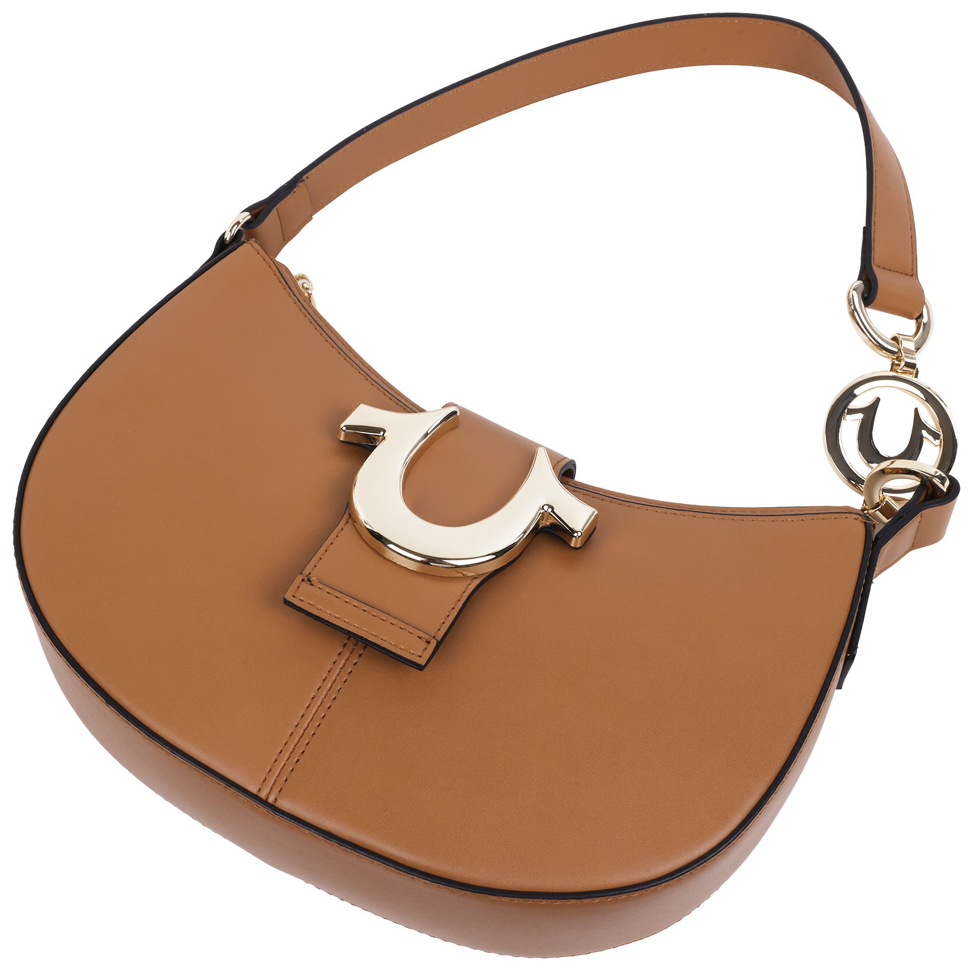 True Religion Horseshoe Strap Crescent Hobo, Alternate, color, 
