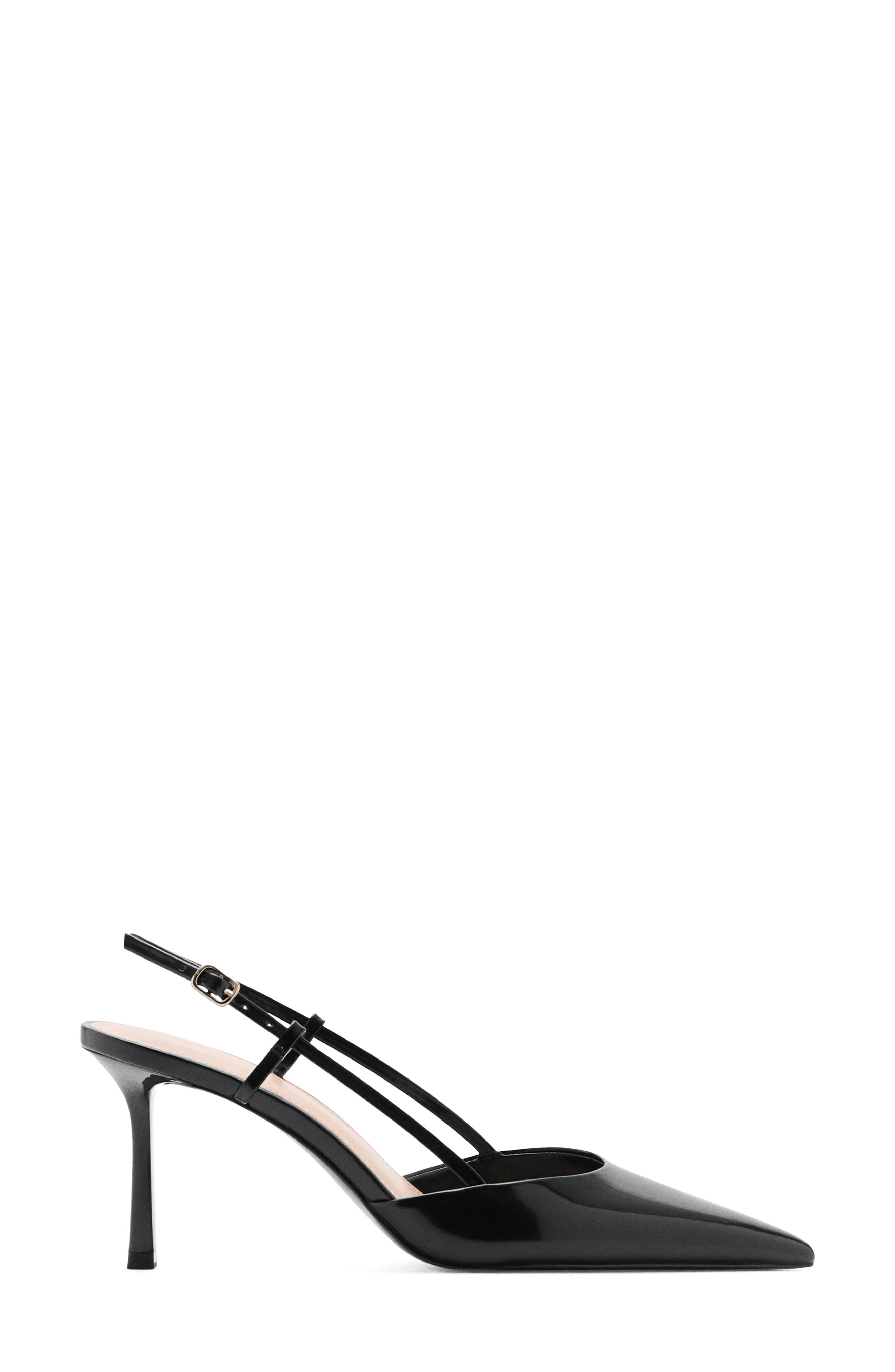 MANGO Pointed Toe Slingback Pump, Alternate, color, 