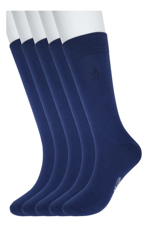 Solid Heather Mix 5-Pack Crew Socks