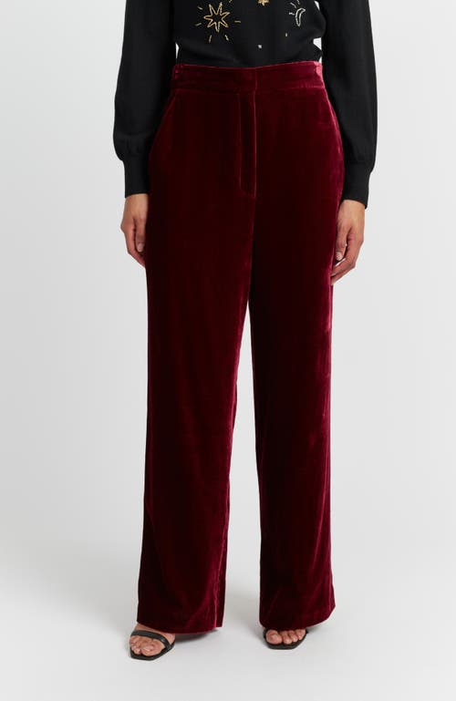 Chinti & Parker Laura Whitmore Velvet Trousers In Blue