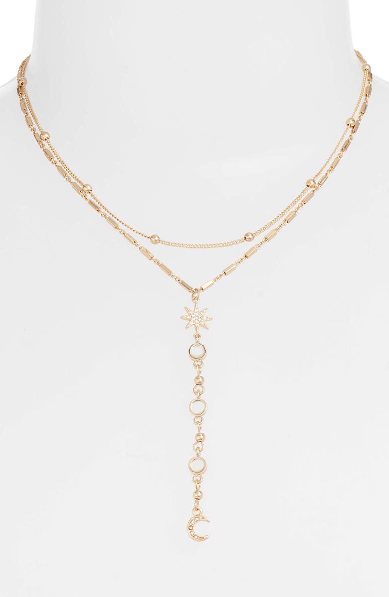 Ettika Lariat Choker Necklace, Main, color,