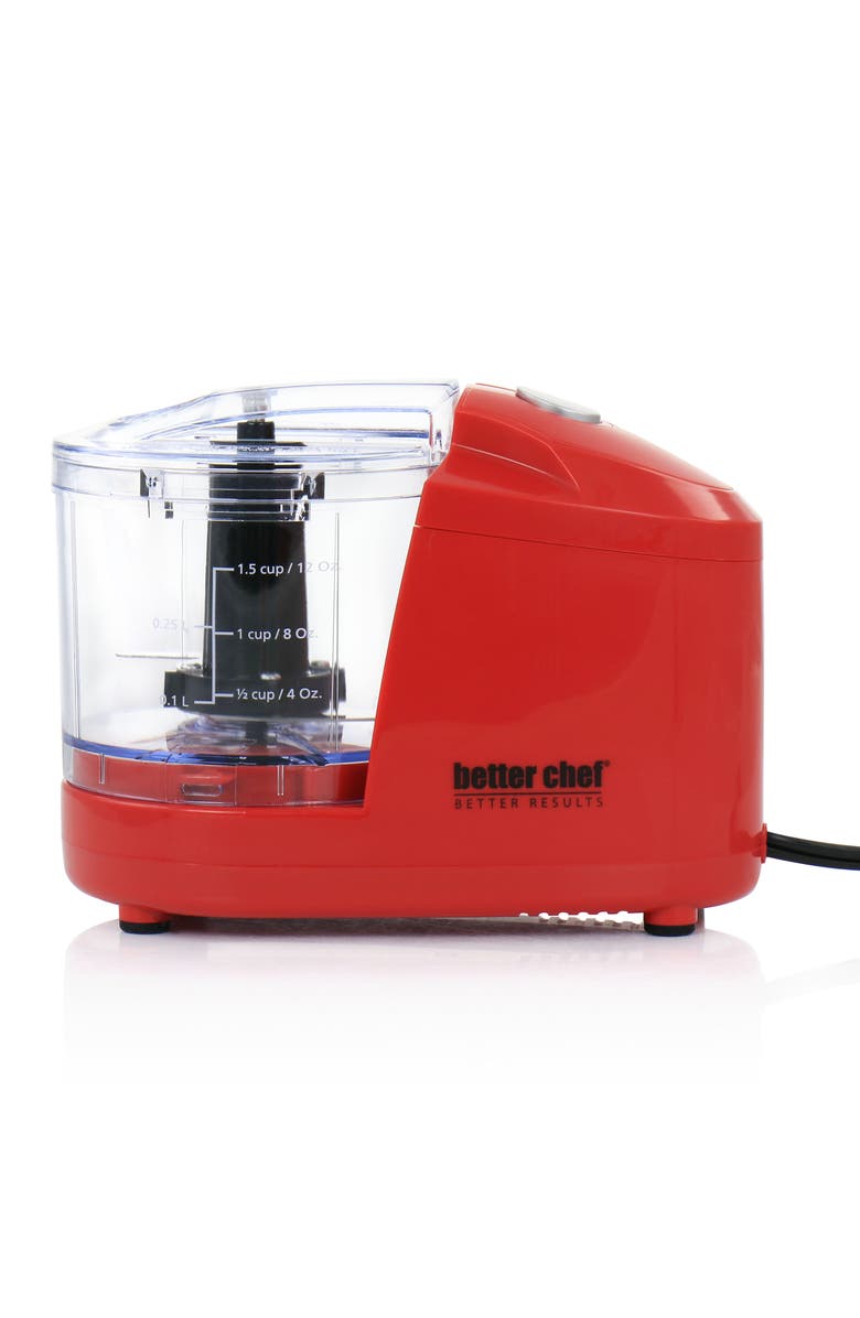Better Chef Compact 12 Ounce Mini Chopper in Red, Alternate, color, Red