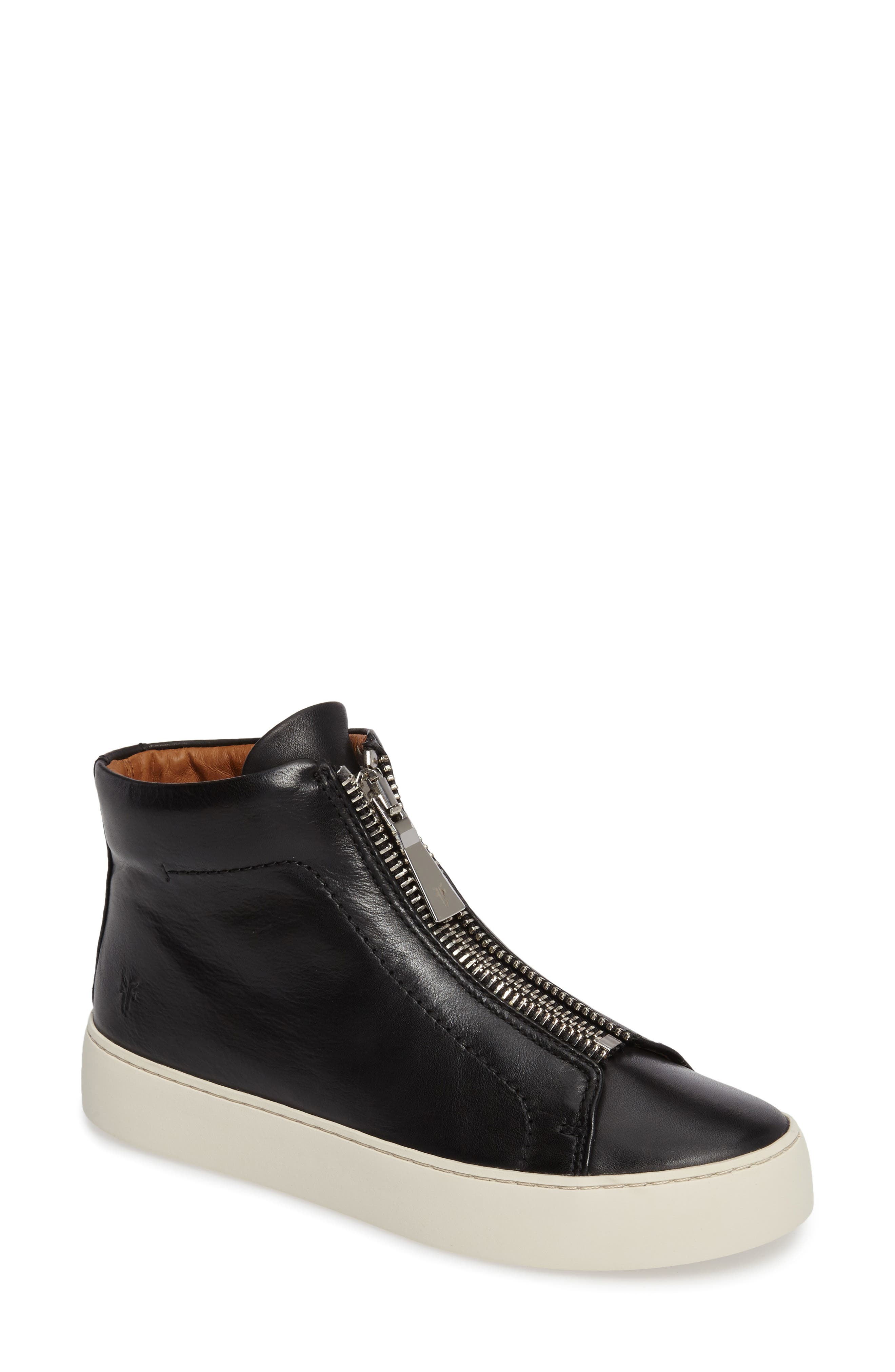 Frye Lena Zip High Top Sneaker, Main, color, 