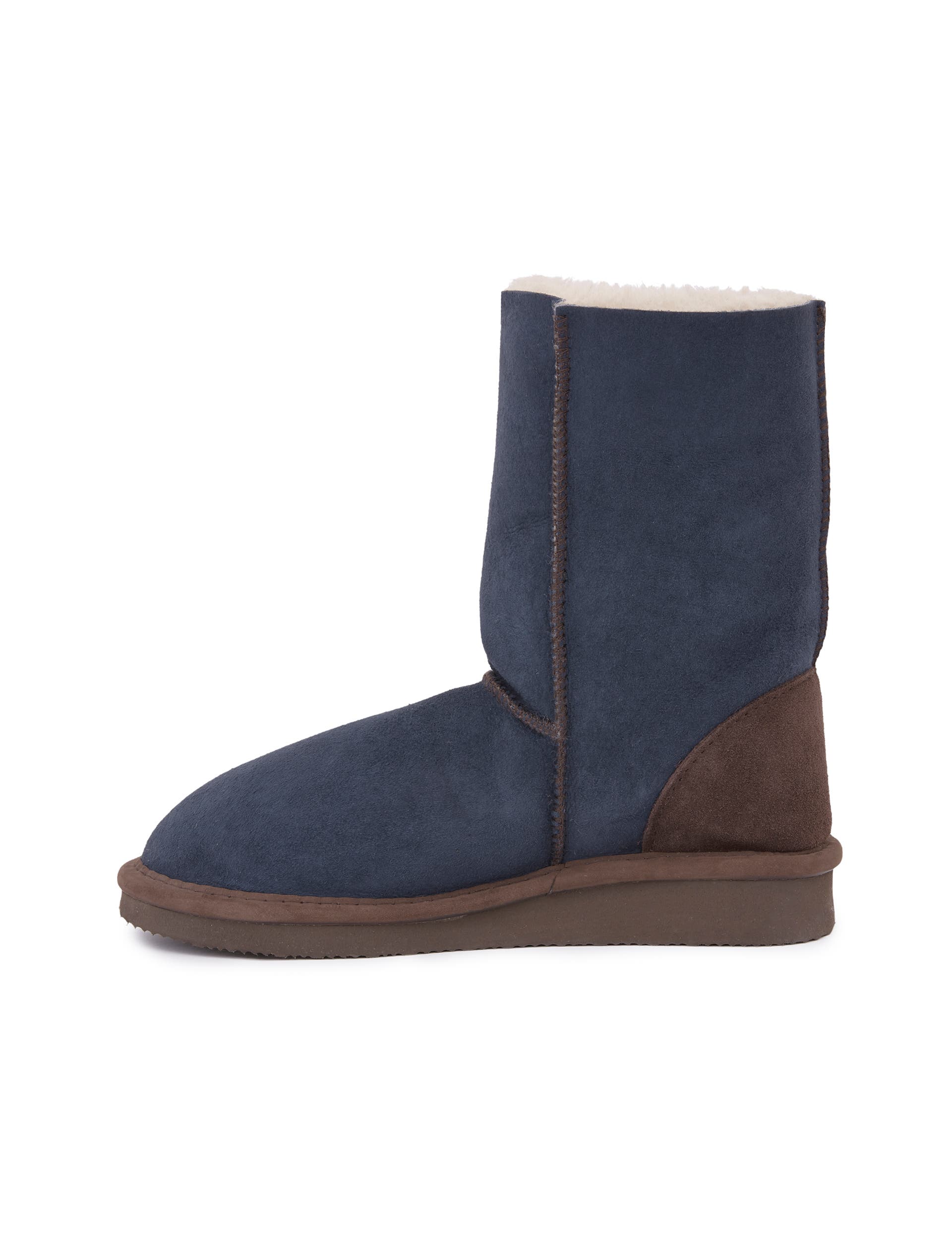 Celtic & Co. Shearling House Boots, Alternate, color, Blue Iris