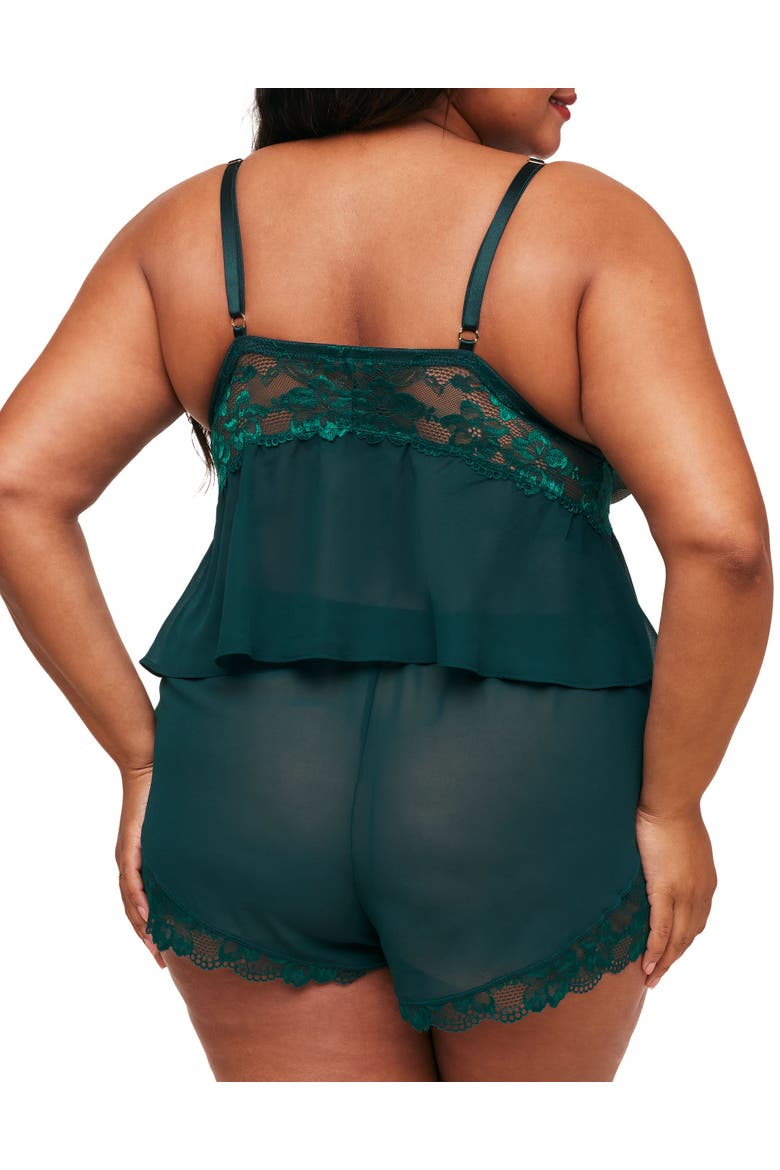 Tammy Camisole & Shorts Set Lingerie, Alternate, color, green