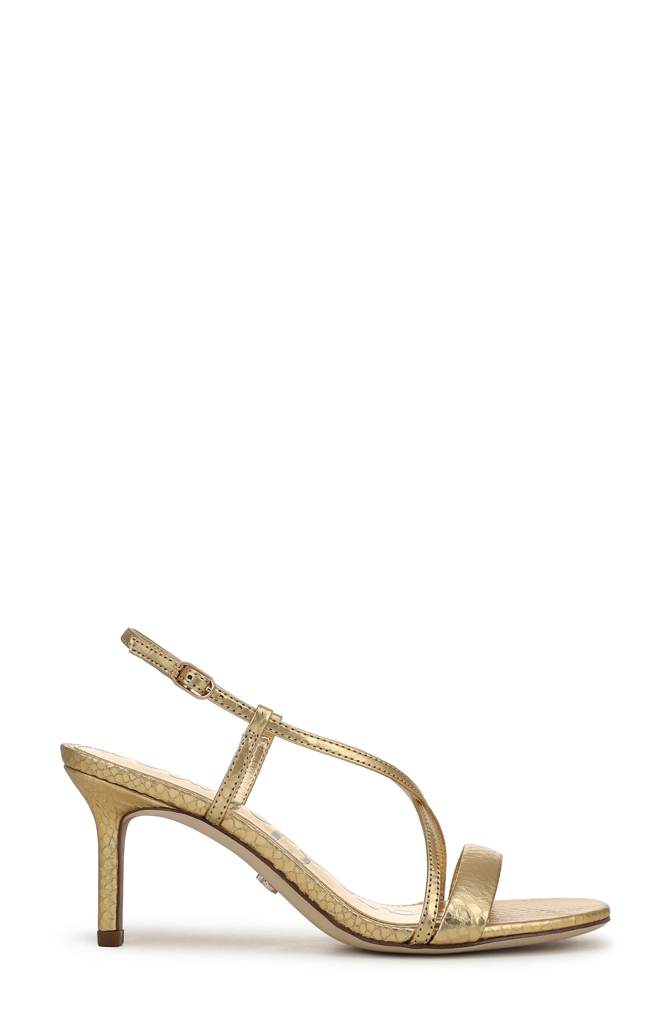 Ginny Strappy Sandal, Alternate, color, AMBER GOLD