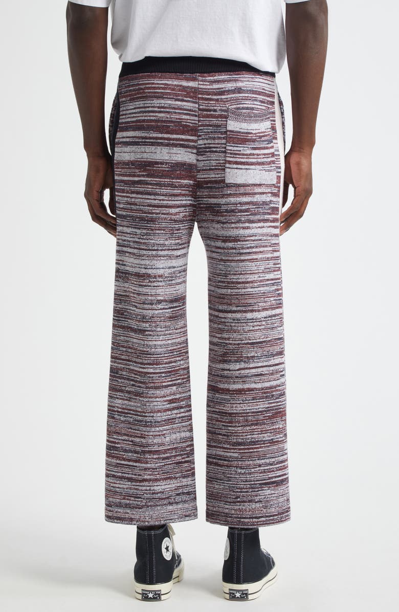 Waste Yarn Project Tim Space Dye One of a Kind Wide Leg Pants, Alternate, color, Black/ White