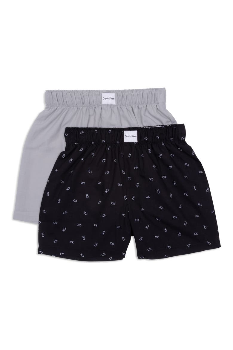 Kids' 2-Pack Assorted Pajama Shorts, Main, color, BKCKLG/GAZE