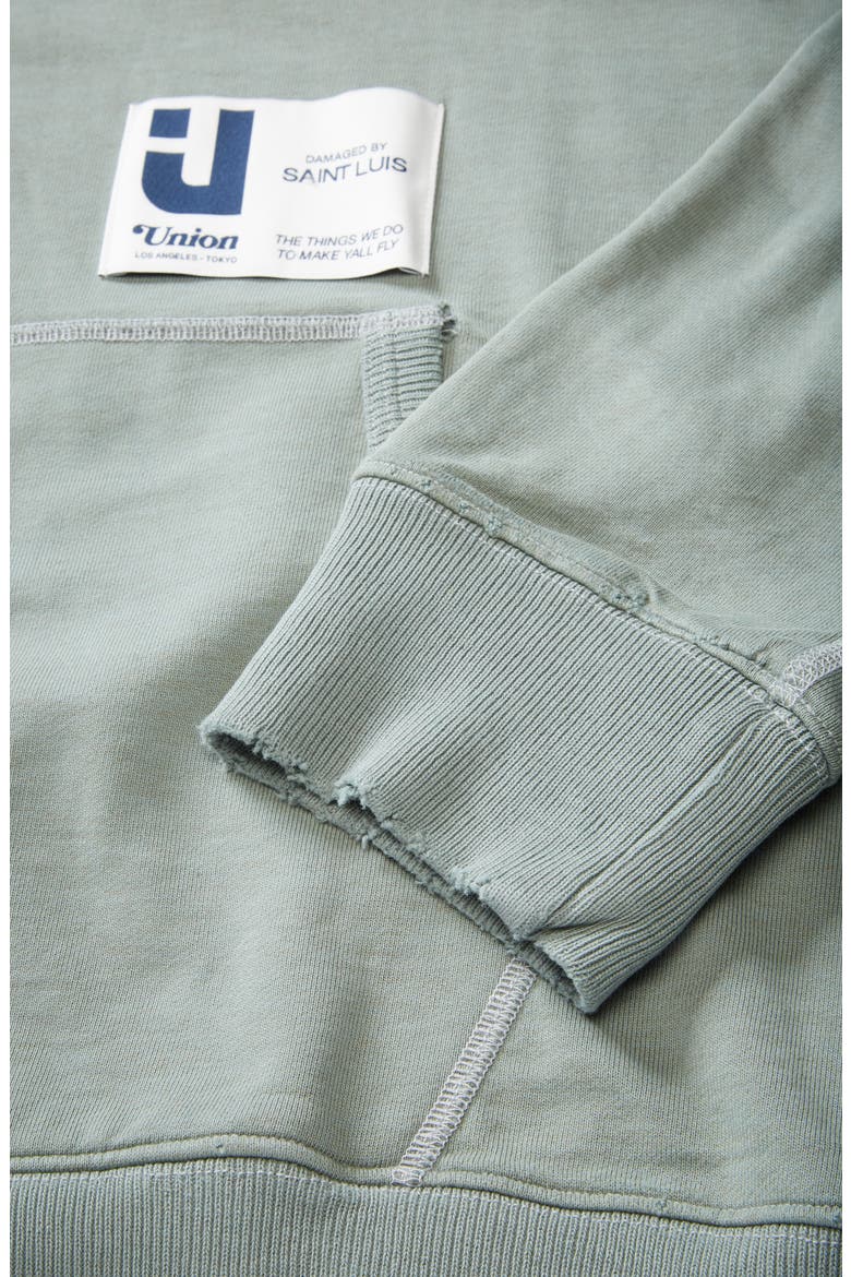 Relaxed Hooded Sweatshirt (Nordstrom Exclusive), Alternate, color, GREEN