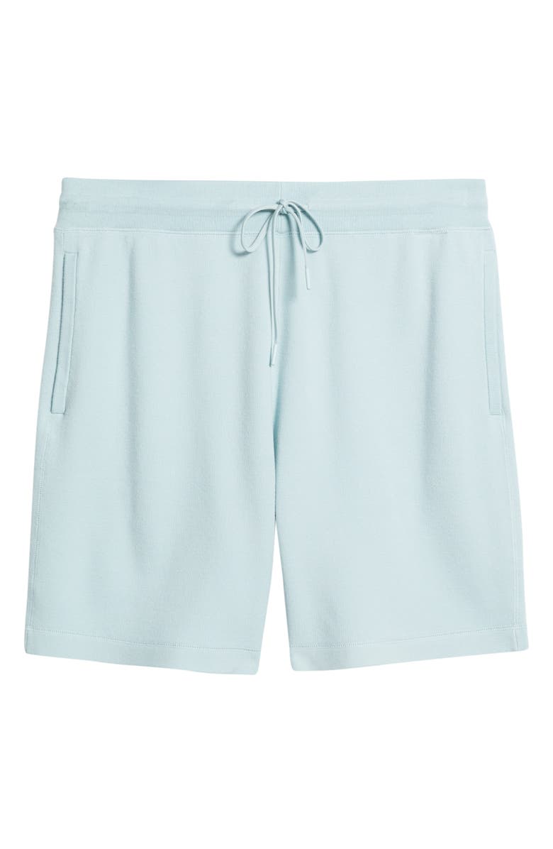 Theory Knit Drawstring Shorts, Alternate, color, Light Ocean Air - 2N1