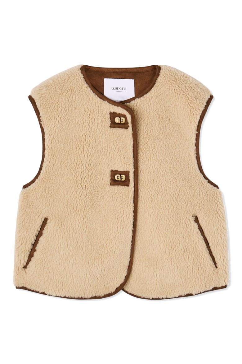 Faux Fur Jacket, Alternate, color, BROWN