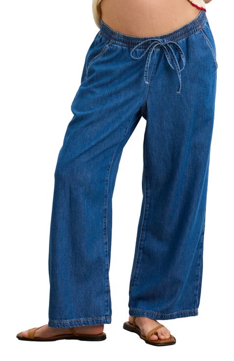 The Drapey Denim Wide Leg Pant