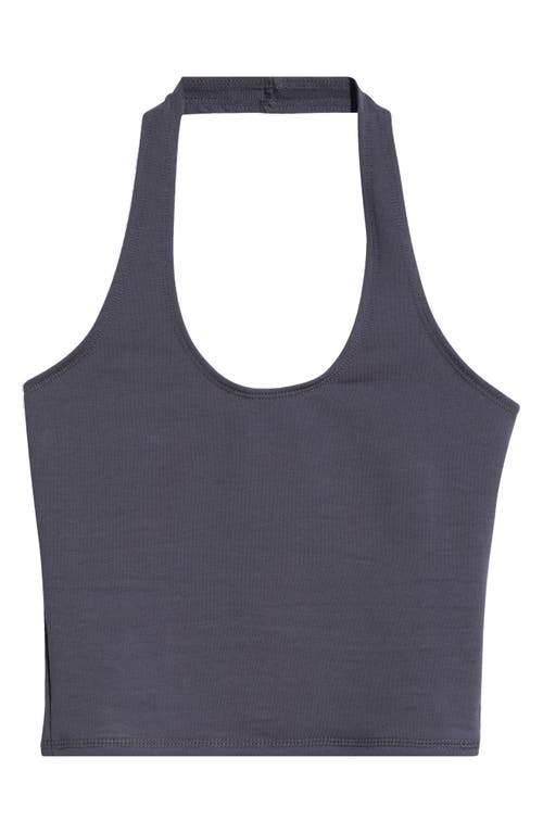 Florence By Mills Terry Halter Crop Top In Grisaille