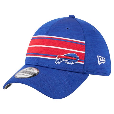 Men's New Era  Royal Buffalo Bills Stripes 39THIRTY Flex Hat