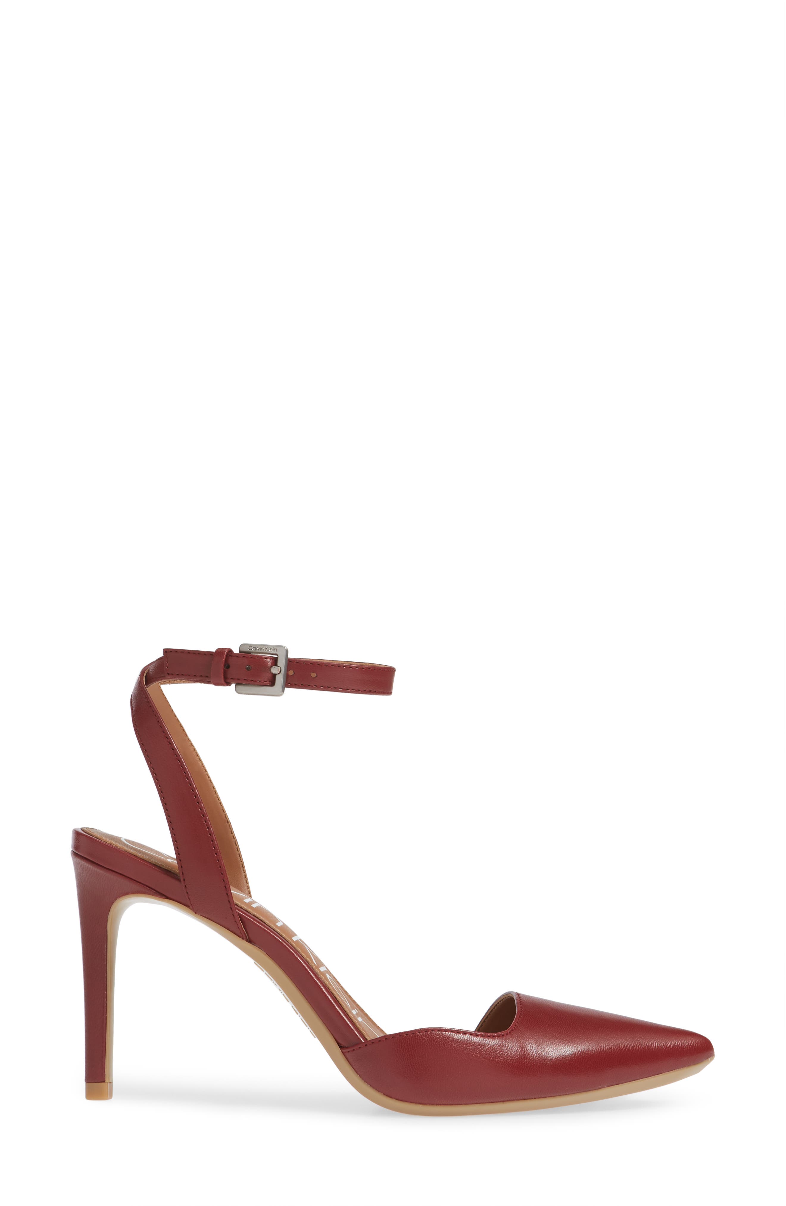 Raffaela Ankle Strap Pump, Alternate, color, RED ROCK LEATHER