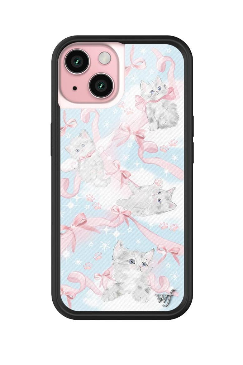 Kitten Around iPhone Case, Alternate, color, Blue