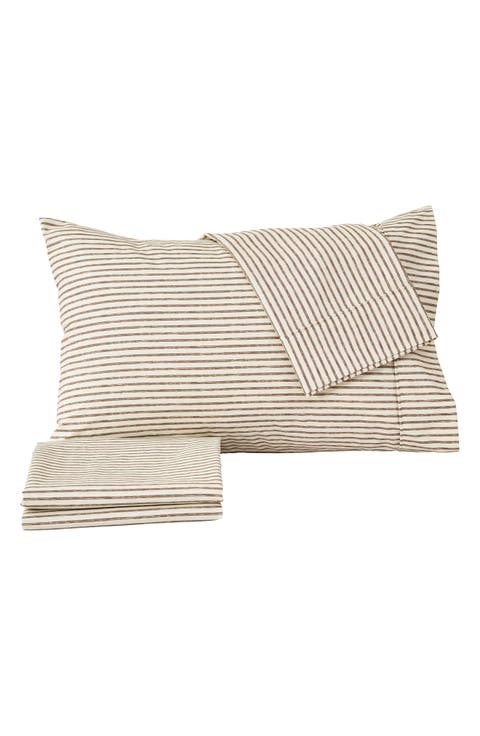 Stripe Microfiber Sheet Set