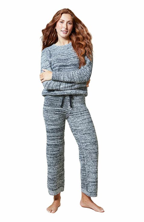 Heather Marshmallow Crew Neck Lounge Set