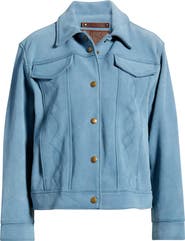 Frye Cow Split Leather Jacket