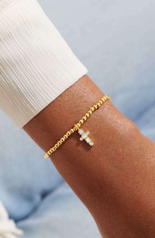 A Littles & Co. A Littles & Co Faith A Little 'blessing' Bracelet In Gold-tone Plating In Gold
