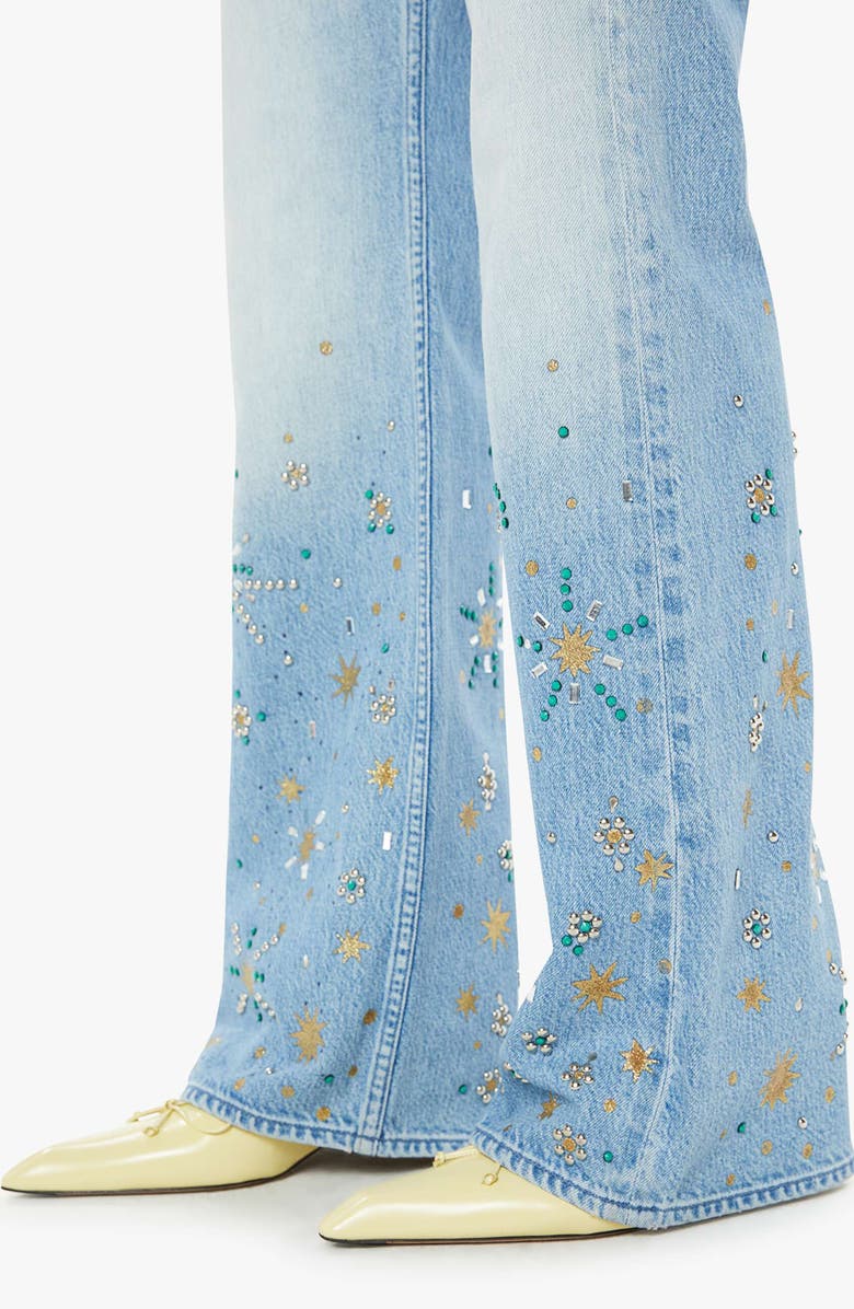 MOTHER The Bookie Heel Bootcut Jeans, Alternate, color, Righteous Gemstone