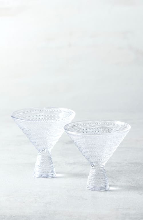 Fortessa Jupiter Set Of 2 Martini Glasses In Clear