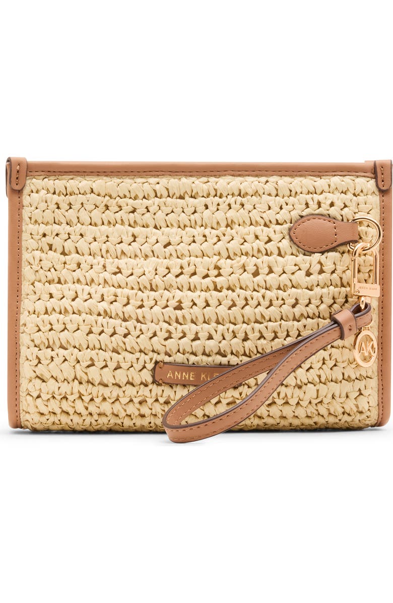 Anne Klein Rhinestone Woven Wristlet, Alternate, color,