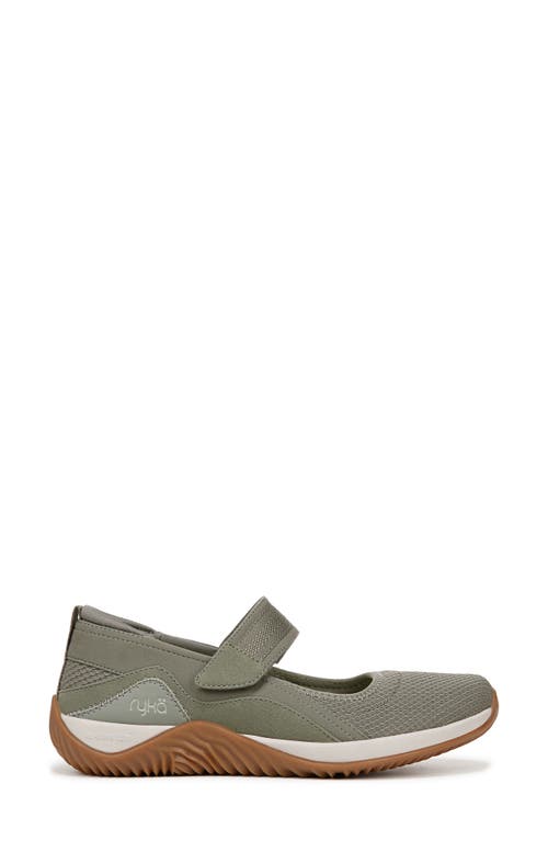 Ryka Rykä Echo Knit Mary Jane Sneaker In Vetiver Green