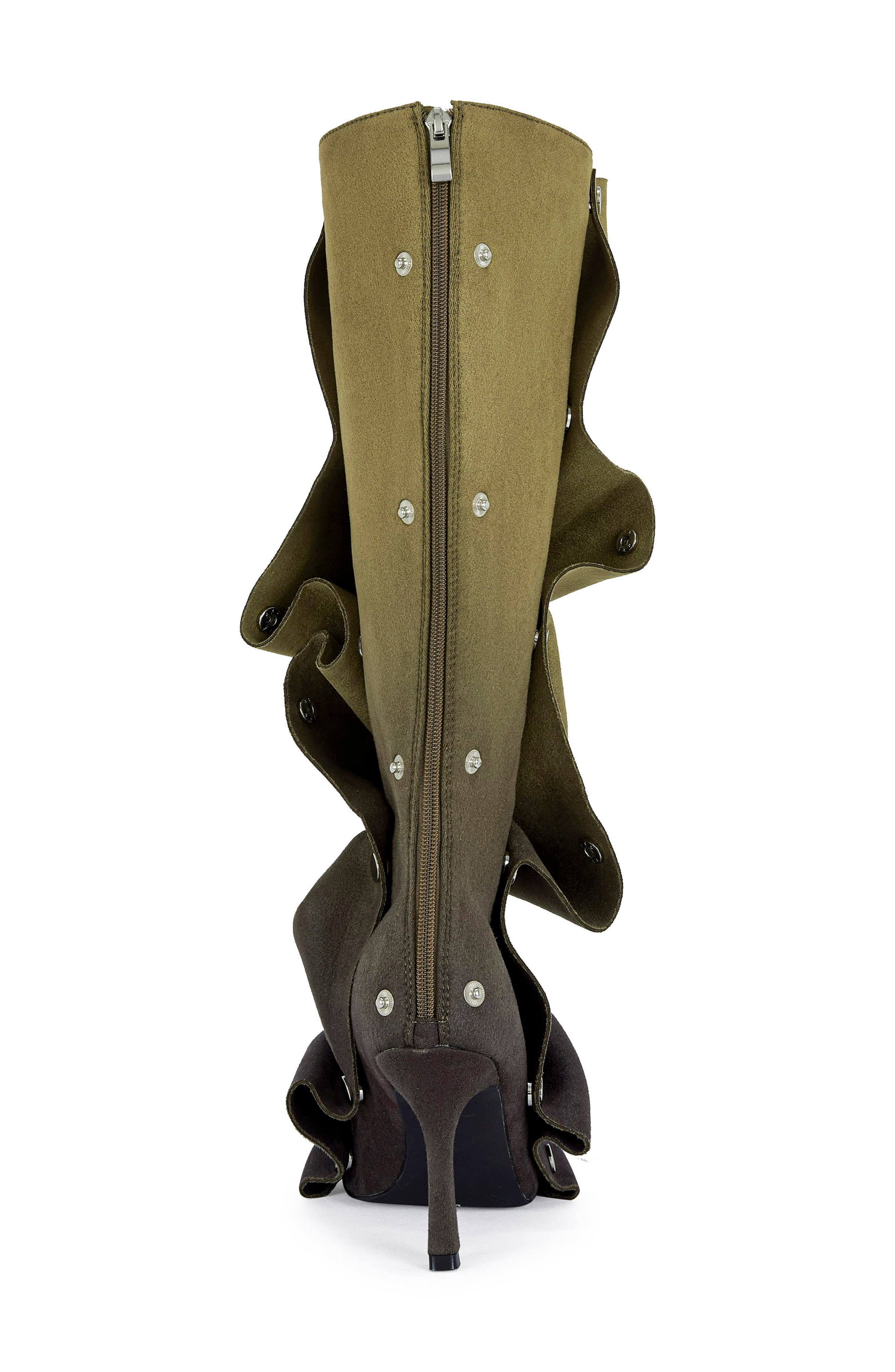 AZALEA WANG Imogine Knee High Slouch Boot, Alternate, color, Olive