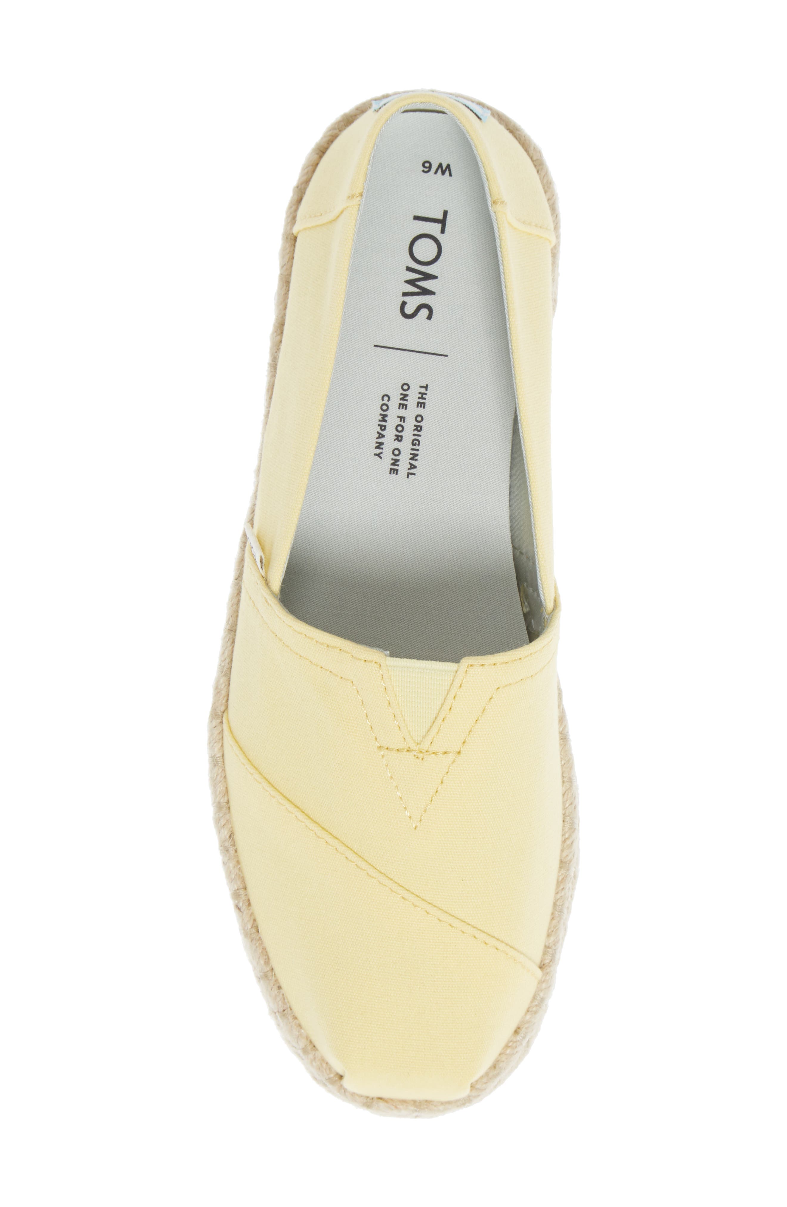 Alpargata Slip-On, Alternate, color, YELLOW FABRIC