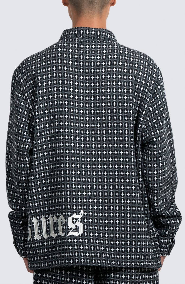 PLEASURES Cross Button-Up Shirt, Alternate, color,