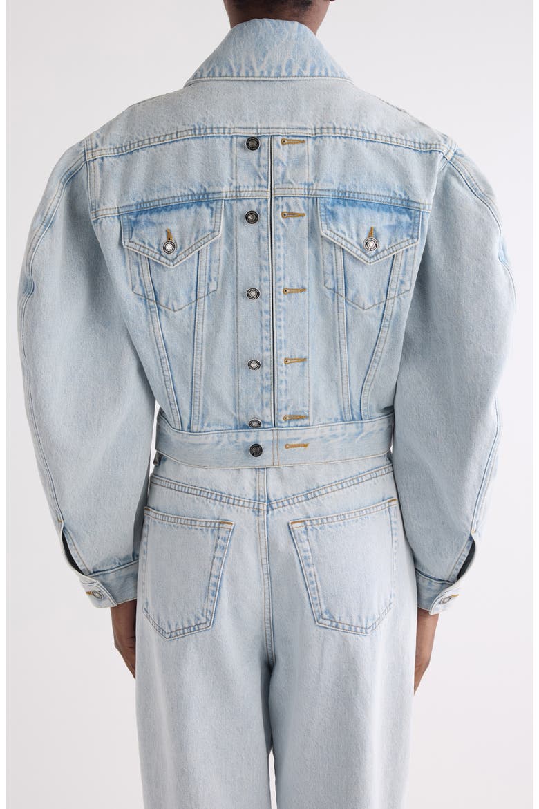 Cocoon Reversed Denim Jacket, Alternate, color, LIGHT BLUE