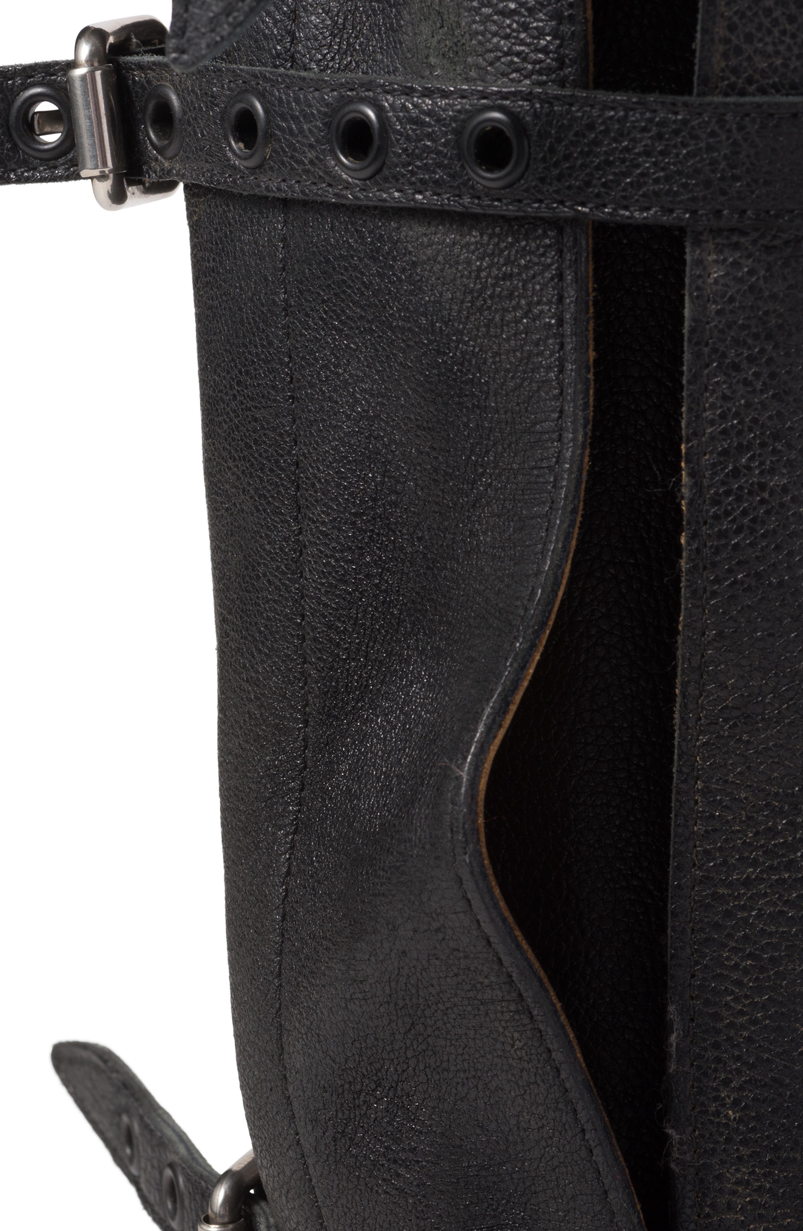 Miu Miu Split Shaft Tall Boot, Alternate, color, Nero