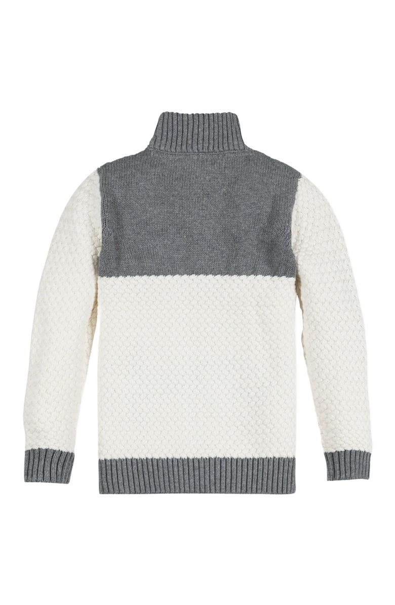 Hope & Henry Boys' Organic Colorblock Half Zip Sweater, Kids, Alternate, color, 