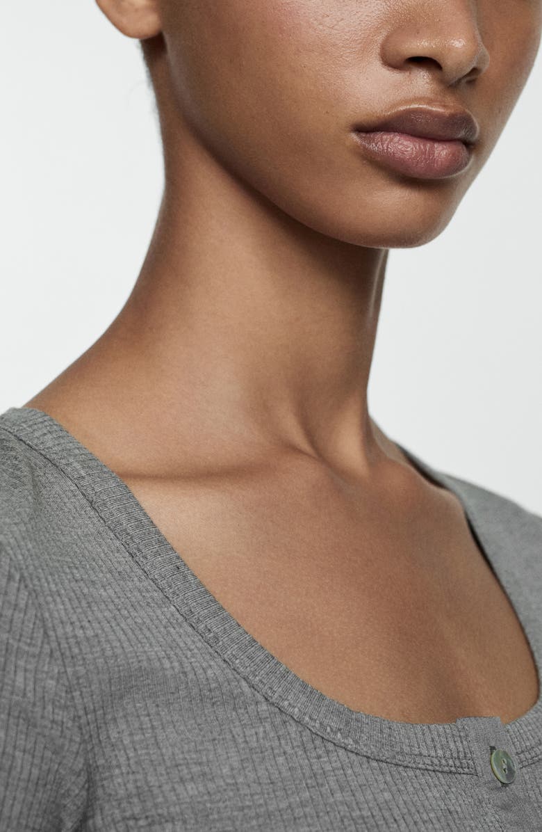 MANGO Rib Henley Mindress, Alternate, color, 