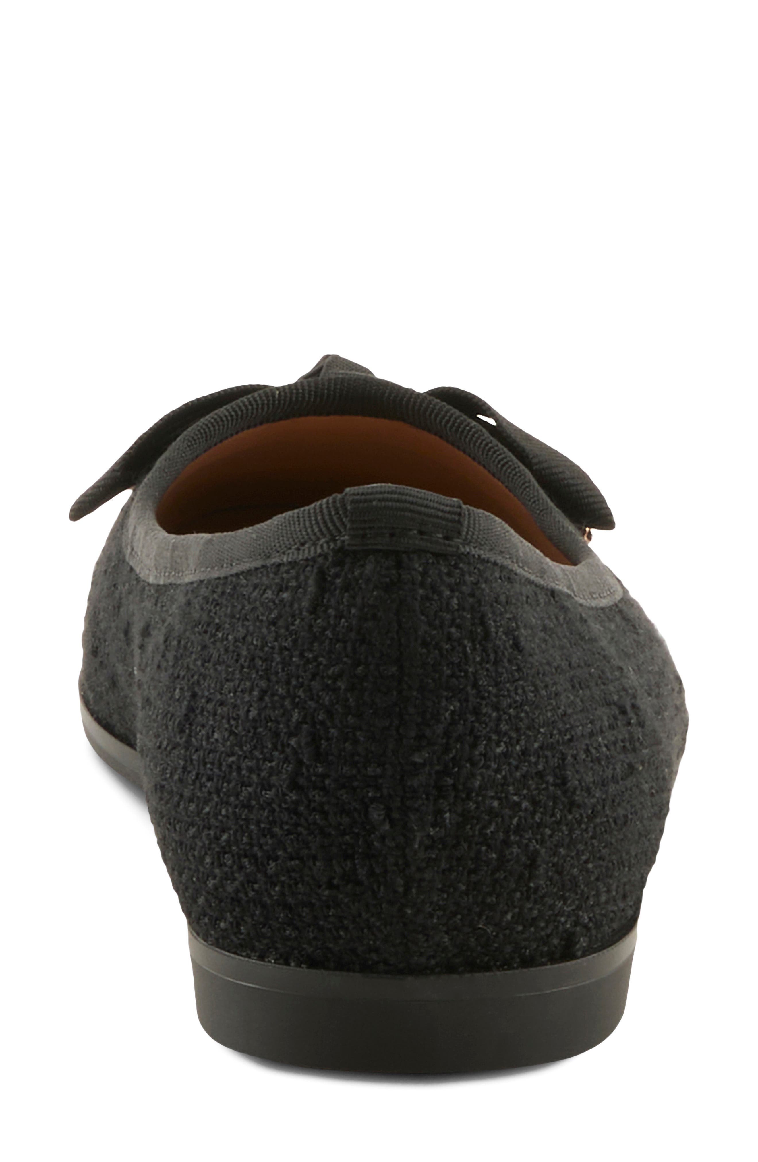 Ainosa Bow Flat, Alternate, color, BLACK