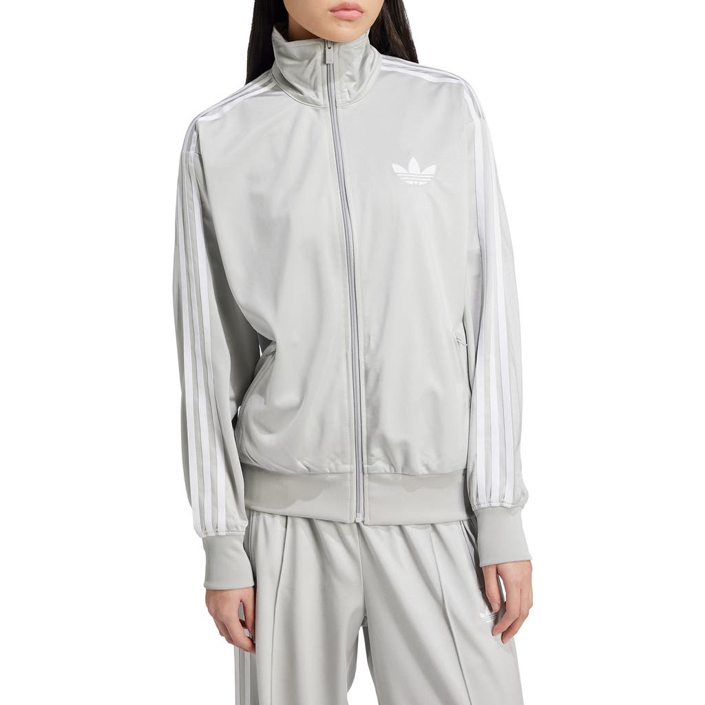 Shop Adidas Originals Firebird Recycled Polyester Track Jacket In Grey