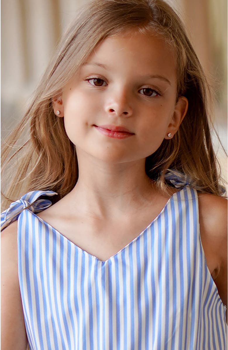 In Season Jewelry Bezel Set Solitaire Earrings, Alternate, color, Silver